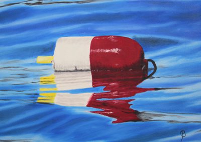 Red and White Buoy